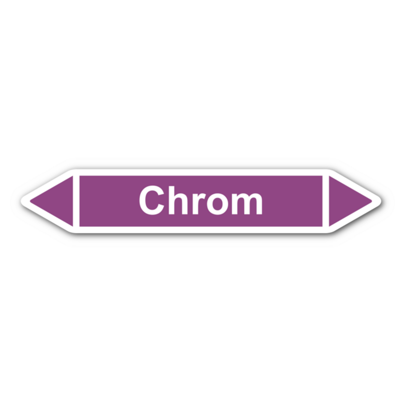 Rohrleitungskennzeichnung „Chrom“