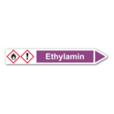 Rohrleitungskennzeichnung „Ethylamin“