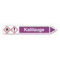 Rohrleitungskennzeichnung „Kalilauge“