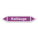 Rohrleitungskennzeichnung „Kalilauge“, ohne Piktogramme