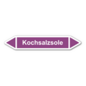 Rohrleitungskennzeichnung „Kochsalzsole“