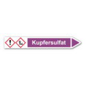 Rohrleitungskennzeichnung „Kupfersulfat“