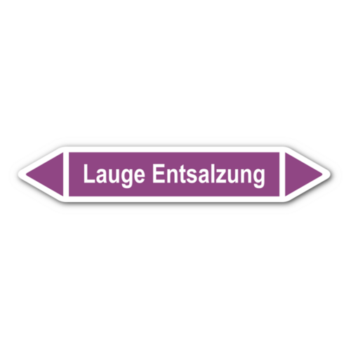 Rohrleitungskennzeichnung „Lauge Entsalzung“