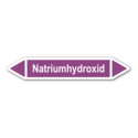 Rohrleitungskennzeichnung „Natriumhydroxid“, ohne Piktogramme