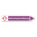 Rohrleitungskennzeichnung „Natriumhydroxidlösung“