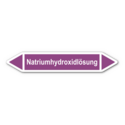 Rohrleitungskennzeichnung „Natriumhydroxidlösung“, ohne Piktogramme