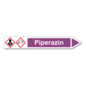 Rohrleitungskennzeichnung „Piperazin“