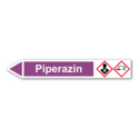 Rohrleitungskennzeichnung „Piperazin“