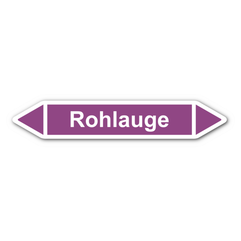 Rohrleitungskennzeichnung „Rohlauge“