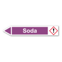 Rohrleitungskennzeichnung „Soda“