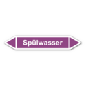 Rohrleitungskennzeichnung „Spülwasser“