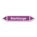 Rohrleitungskennzeichnung „Starklauge“