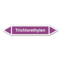 Rohrleitungskennzeichnung „Trichlorethylen“, ohne Piktogramme