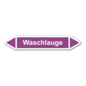 Rohrleitungskennzeichnung „Waschlauge“