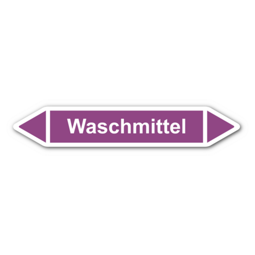 Rohrleitungskennzeichnung „Waschmittel“