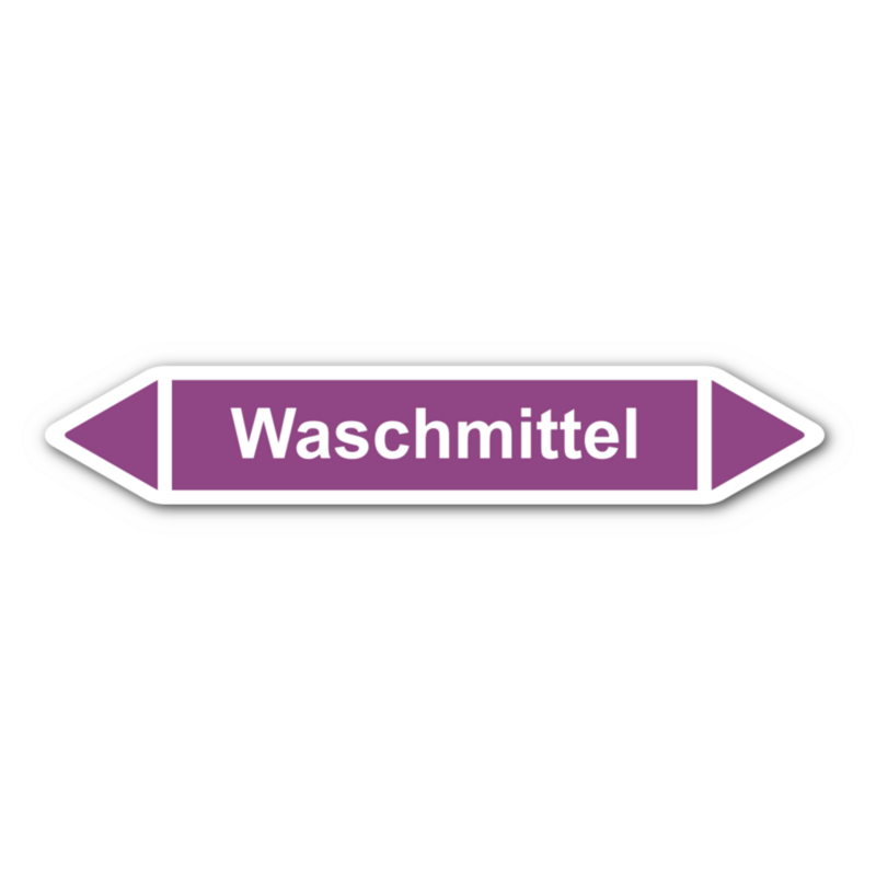 Rohrleitungskennzeichnung „Waschmittel“