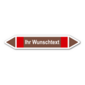 Rohrleitungskennzeichnung „Wunschtext“