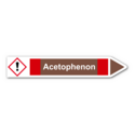 Rohrleitungskennzeichnung „Acetophenon“
