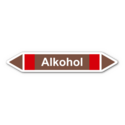 Rohrleitungskennzeichnung „Alkohol“, ohne Piktogramme