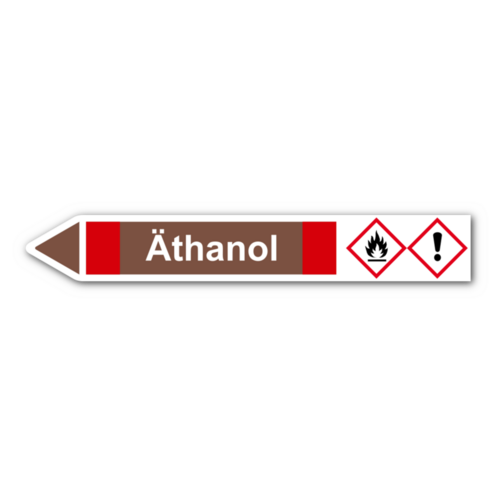 Rohrleitungskennzeichnung „Äthanol“