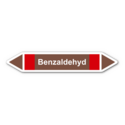Rohrleitungskennzeichnung „Benzaldehyd“, ohne Piktogramme