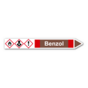 Rohrleitungskennzeichnung „Benzol“
