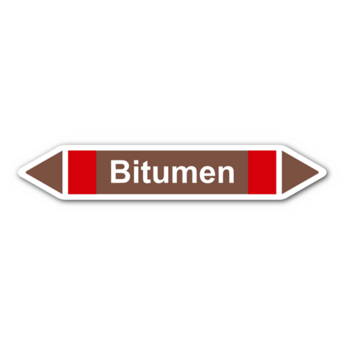 Rohrleitungskennzeichnung „Bitumen“