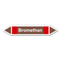 Rohrleitungskennzeichnung „Bromethan“, ohne Piktogramme