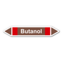 Rohrleitungskennzeichnung „Butanol“, ohne Piktogramme