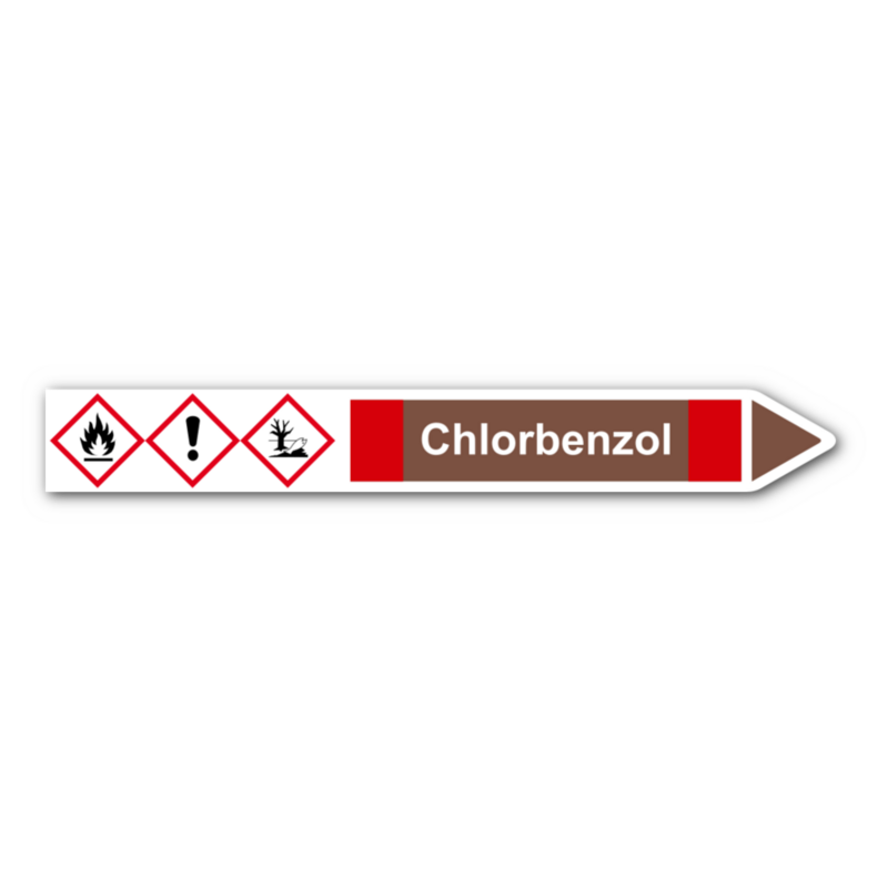 Rohrleitungskennzeichnung „Chlorbenzol“