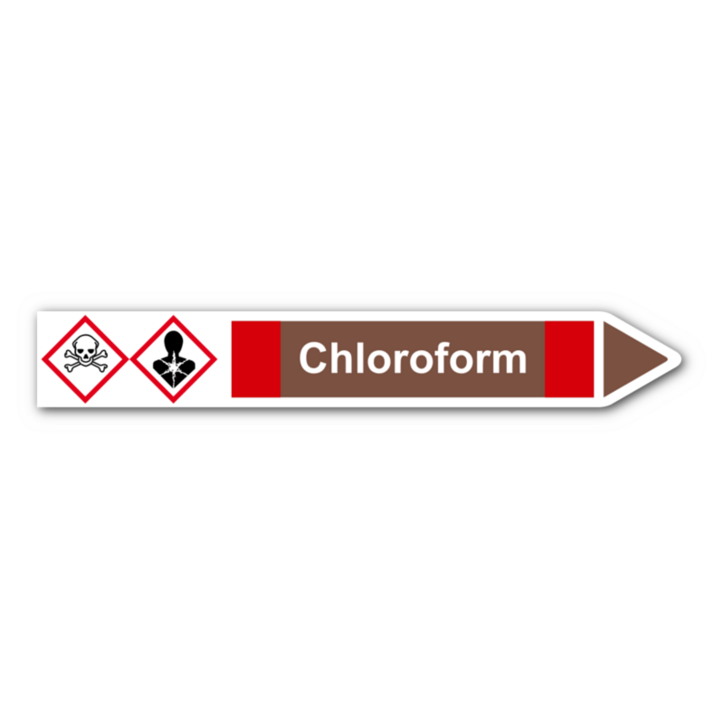 Rohrleitungskennzeichnung „Chloroform“