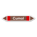 Rohrleitungskennzeichnung „Cumol“, ohne Piktogramme