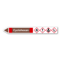 Rohrleitungskennzeichnung „Cyclohexan“