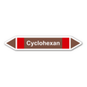 Rohrleitungskennzeichnung „Cyclohexan“, ohne Piktogramme
