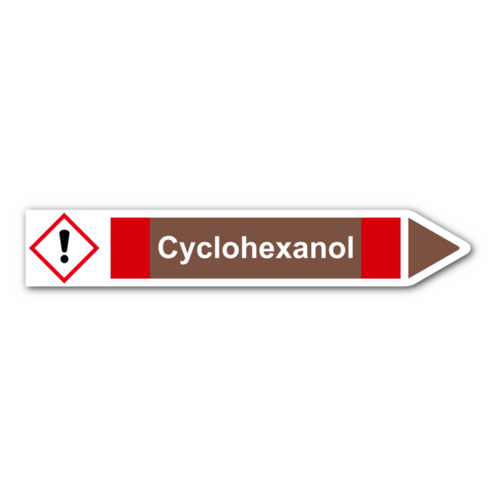 Rohrleitungskennzeichnung „Cyclohexanol“