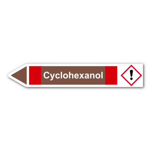 Rohrleitungskennzeichnung „Cyclohexanol“