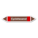 Rohrleitungskennzeichnung „Cyclohexanol“, ohne Piktogramme
