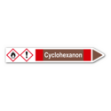 Rohrleitungskennzeichnung „Cyclohexanon“