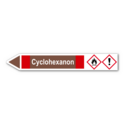 Rohrleitungskennzeichnung „Cyclohexanon“