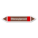 Rohrleitungskennzeichnung „Dibenzoylperoxid“, ohne Piktogramme