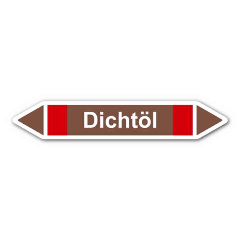 Rohrleitungskennzeichnung „Dichtöl“