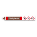 Rohrleitungskennzeichnung „Diethylamin“