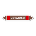 Rohrleitungskennzeichnung „Diethylether“, ohne Piktogramme