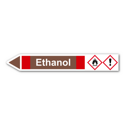 Rohrleitungskennzeichnung „Ethanol“