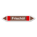 Rohrleitungskennzeichnung „Frischöl“