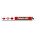 Rohrleitungskennzeichnung „Getriebeöl“