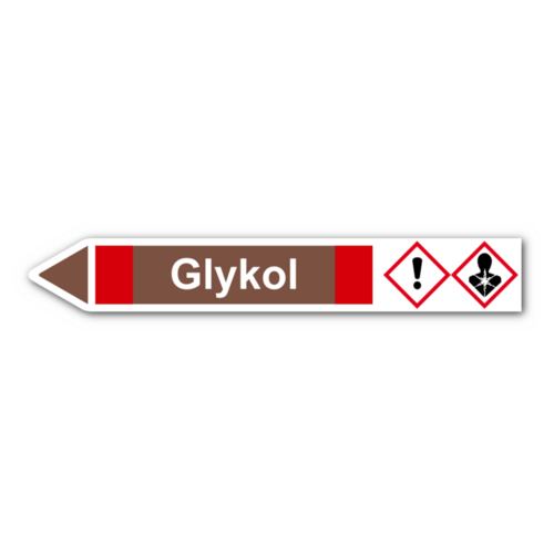 Rohrleitungskennzeichnung „Glykol“