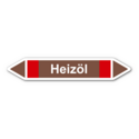Rohrleitungskennzeichnung „Heizöl“, ohne Piktogramme