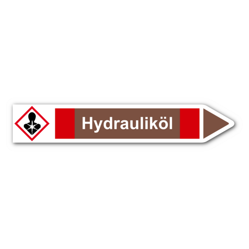 Rohrleitungskennzeichnung „Hydrauliköl“