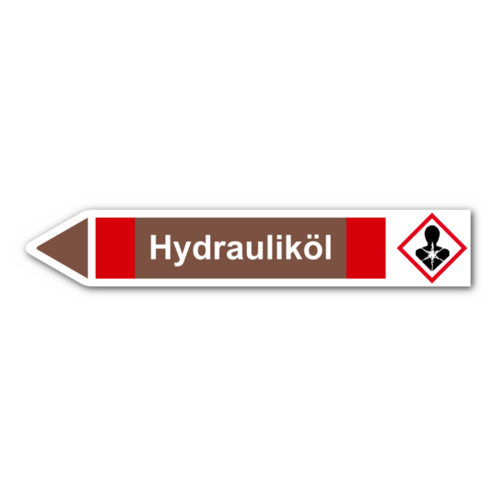 Rohrleitungskennzeichnung „Hydrauliköl“